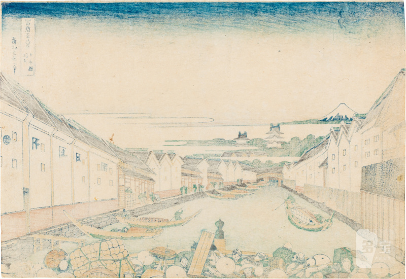 Katsushika Hokusai (1760-1849) | Nihonbashi Bridge in Edo (Edo Nihonbashi) | Edo period, 19th century - 图2
